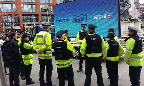 Outdoor Advertising | Manchester Police
