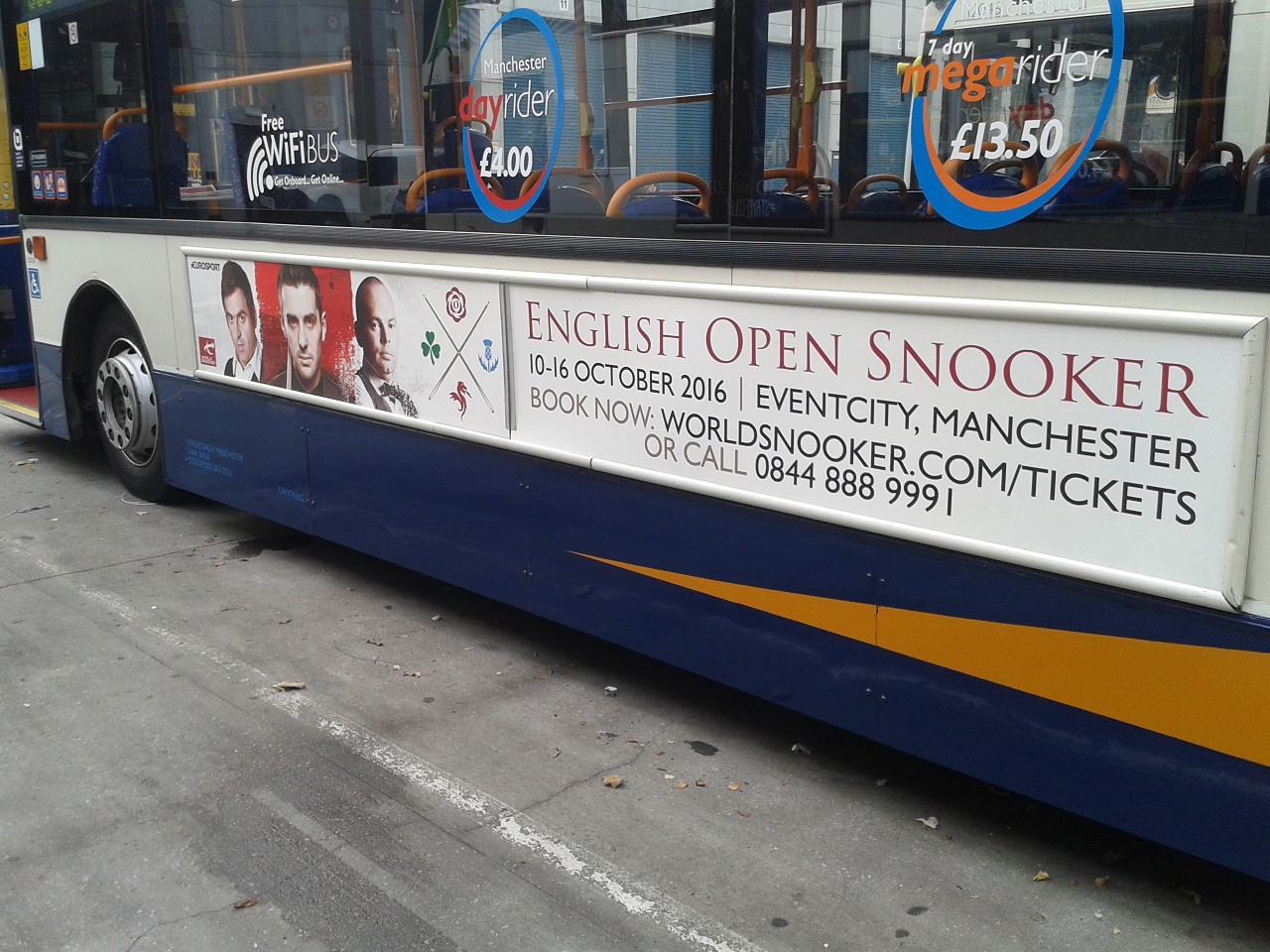 World Snooker Bus Advertising Campaign