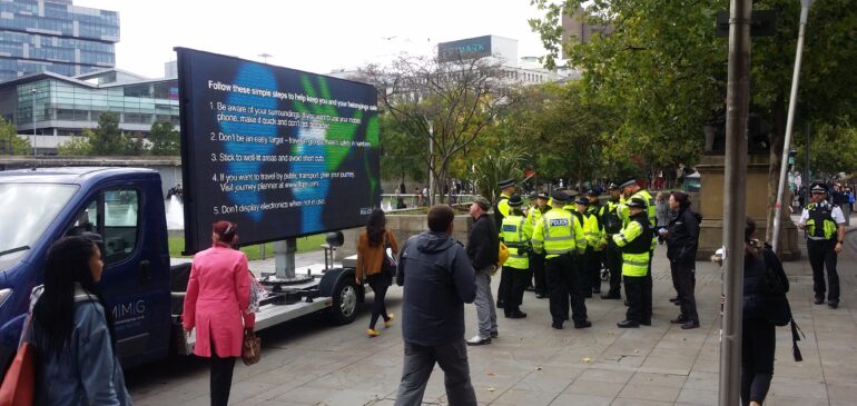 Advan Advertising with Greater Manchester Police