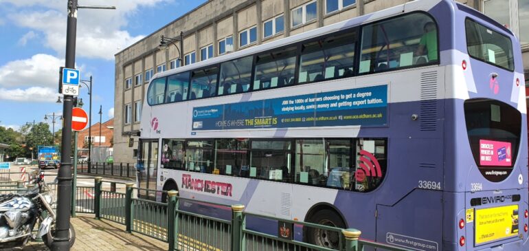 Bus Advertising Campaign for Oldham College a Huge Success